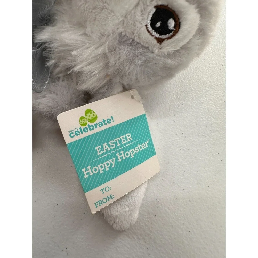 Walmart Dandee Bunny Way To Celebrate Easter Hoppy Hopster Plush Toy‎ Gray 8